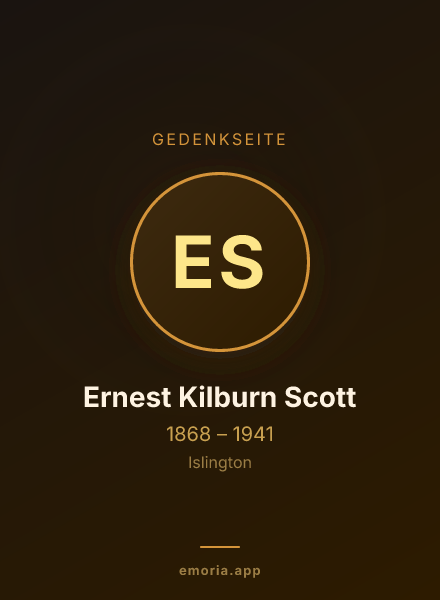 Gedenkportrait von Ernest Kilburn Scott