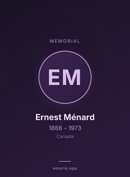 Memorial portrait of Ernest Ménard