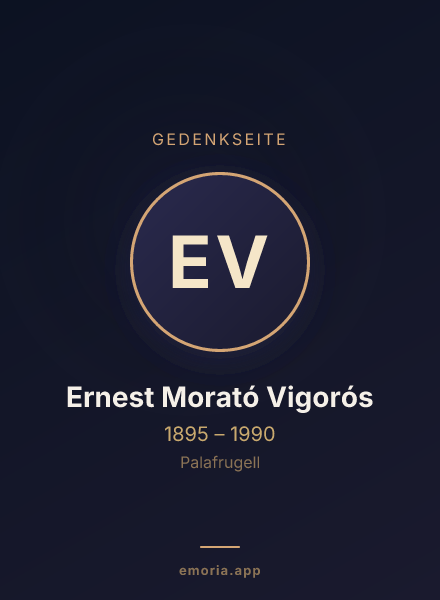 Gedenkportrait von Ernest Morató Vigorós