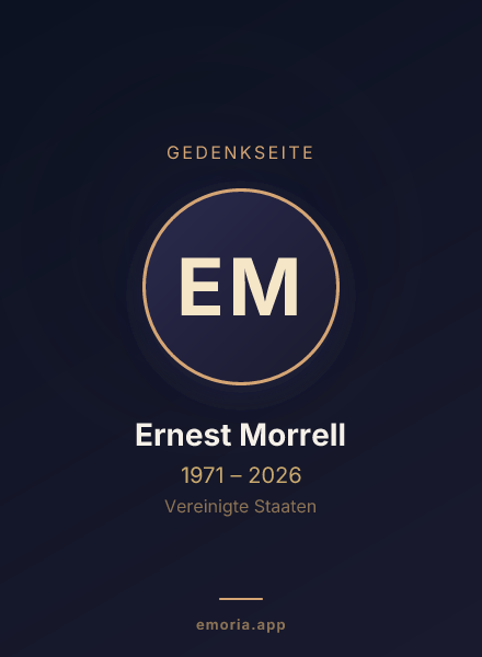 Gedenkportrait von Ernest Morrell