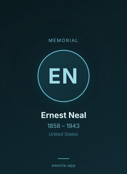 Memorial portrait of Ernest Neal