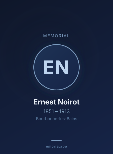 Memorial portrait of Ernest Noirot