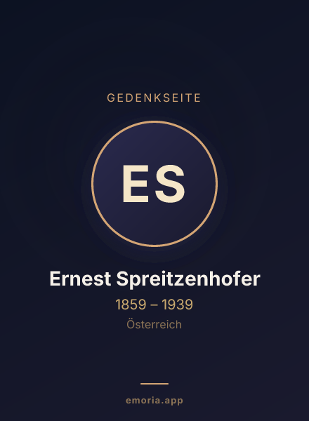 Gedenkportrait von Ernest Spreitzenhofer