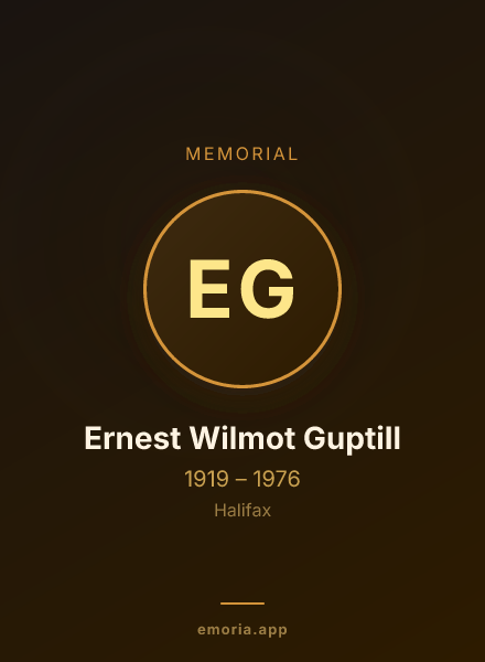 Memorial portrait of Ernest Wilmot Guptill