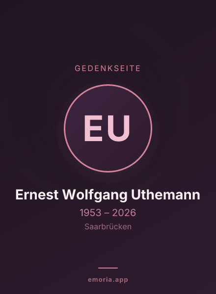 Gedenkportrait von Ernest Wolfgang Uthemann