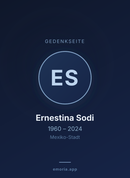Gedenkportrait von Ernestina Sodi
