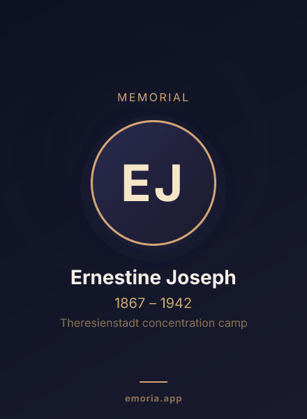 Memorial portrait of Ernestine Joseph