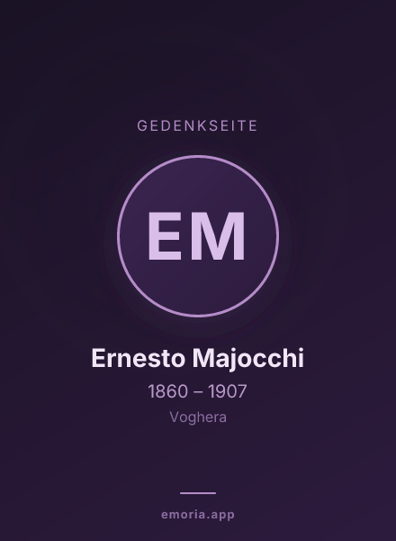 Gedenkportrait von Ernesto Majocchi