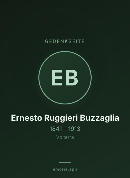 Gedenkportrait von Ernesto Ruggieri Buzzaglia