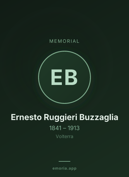 Memorial portrait of Ernesto Ruggieri Buzzaglia
