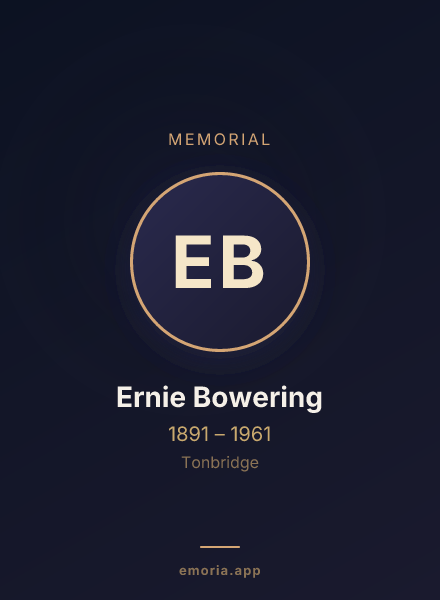 Memorial portrait of Ernie Bowering