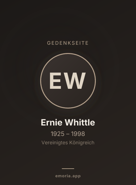 Gedenkportrait von Ernie Whittle