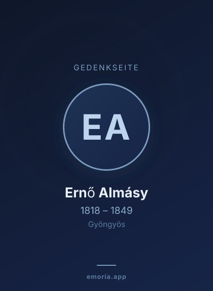 Gedenkportrait von Ernő Almásy