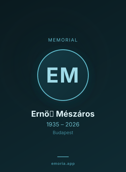 Memorial portrait of Ernö̋ Mészáros