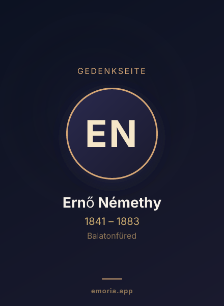Gedenkportrait von Ernő Némethy