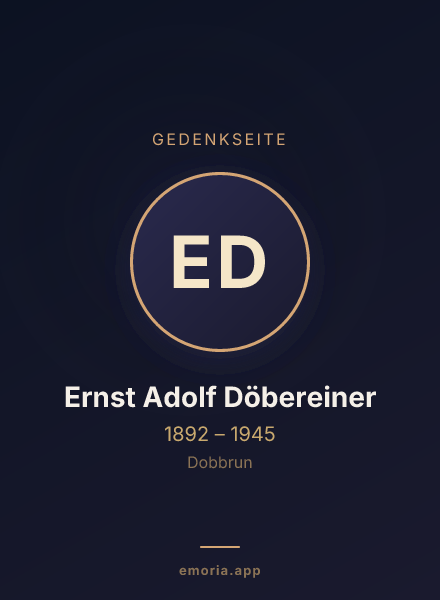Gedenkportrait von Ernst Adolf Döbereiner