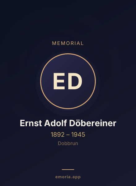 Memorial portrait of Ernst Adolf Döbereiner