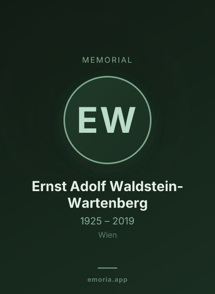 Memorial portrait of Ernst Adolf Waldstein-Wartenberg