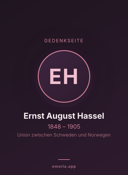 Gedenkportrait von Ernst August Hassel