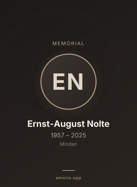 Memorial portrait of Ernst-August Nolte
