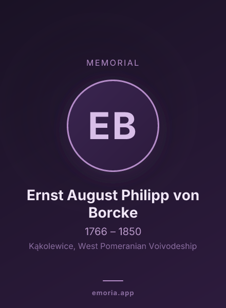Memorial portrait of Ernst August Philipp von Borcke