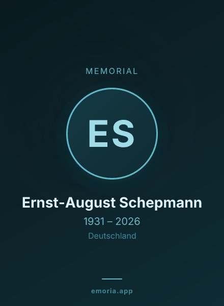 Memorial portrait of Ernst-August Schepmann