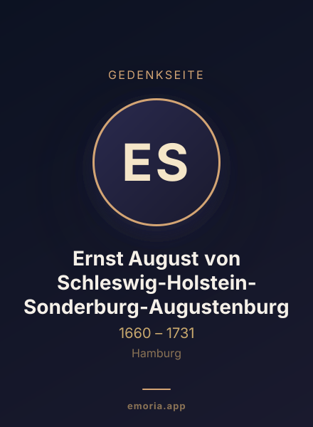 Gedenkportrait von Ernst August von Schleswig-Holstein-Sonderburg-Augustenburg
