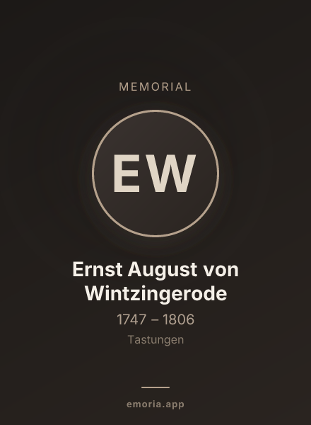Memorial portrait of Ernst August von Wintzingerode