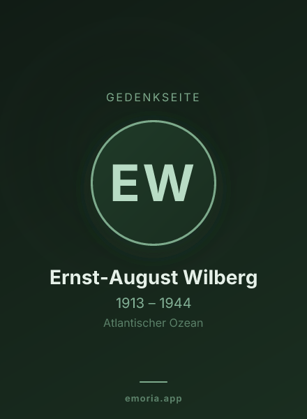 Gedenkportrait von Ernst-August Wilberg