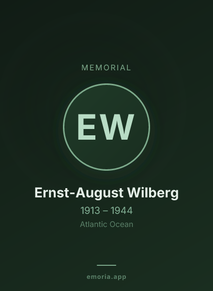 Memorial portrait of Ernst-August Wilberg