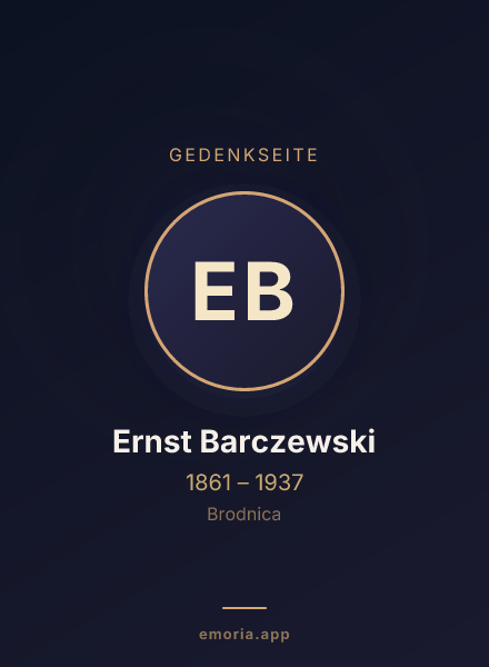 Gedenkportrait von Ernst Barczewski