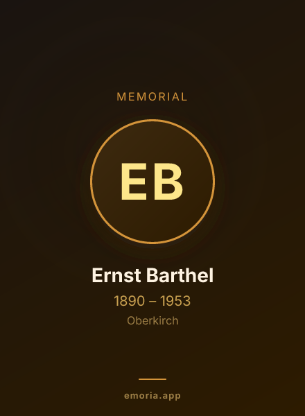 Memorial portrait of Ernst Barthel