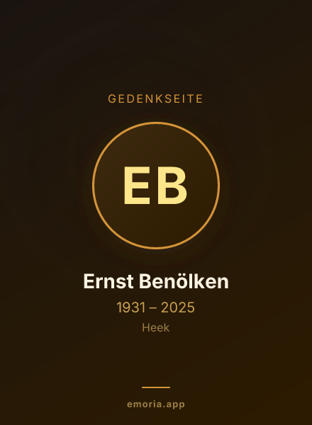 Gedenkportrait von Ernst Benölken