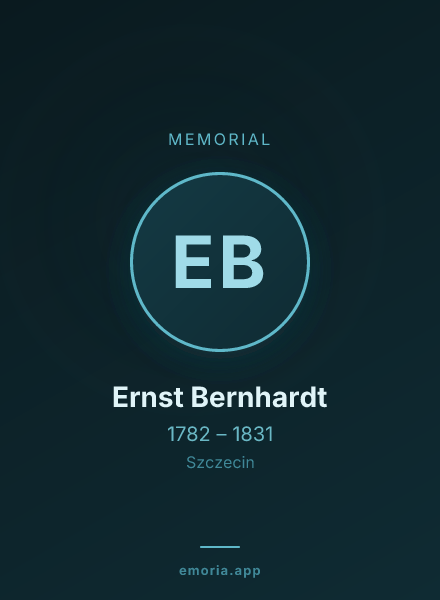Memorial portrait of Ernst Bernhardt