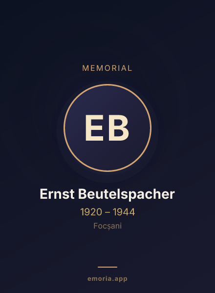 Memorial portrait of Ernst Beutelspacher