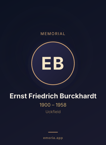 Memorial portrait of Ernst Friedrich Burckhardt