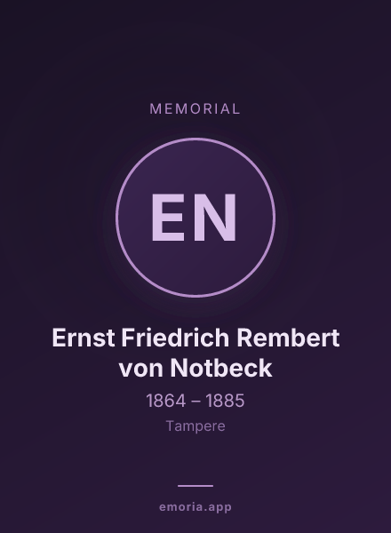 Memorial portrait of Ernst Friedrich Rembert von Notbeck