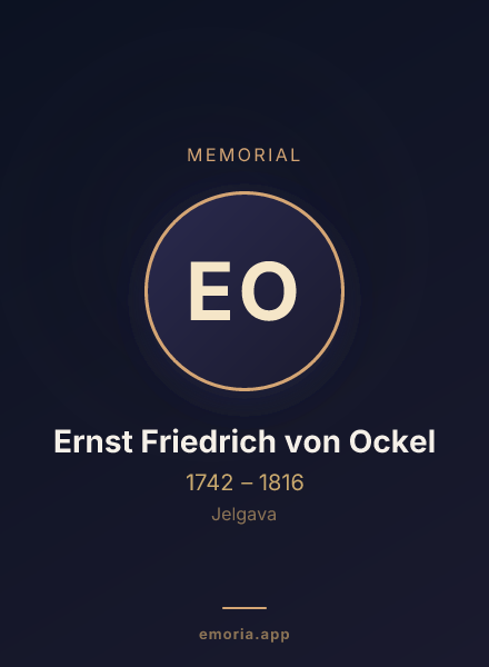 Memorial portrait of Ernst Friedrich von Ockel