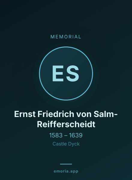 Memorial portrait of Ernst Friedrich von Salm-Reifferscheidt
