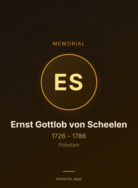 Memorial portrait of Ernst Gottlob von Scheelen