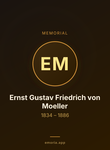 Memorial portrait of Ernst Gustav Friedrich von Moeller