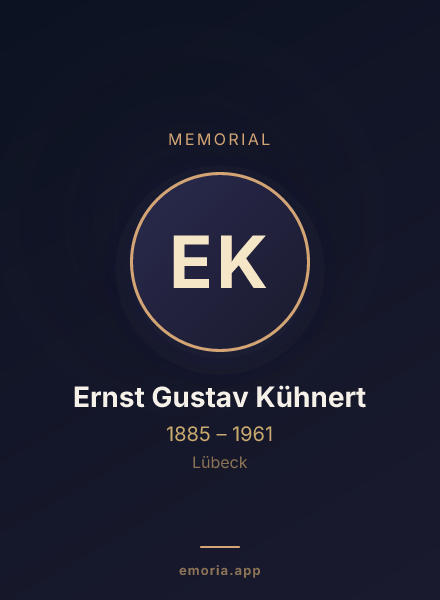 Memorial portrait of Ernst Gustav Kühnert