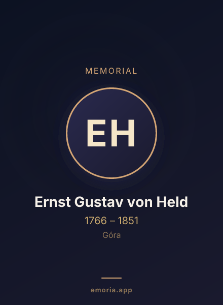 Memorial portrait of Ernst Gustav von Held