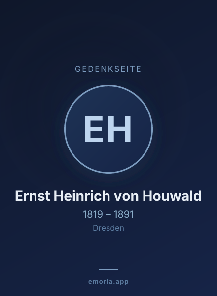 Gedenkportrait von Ernst Heinrich von Houwald