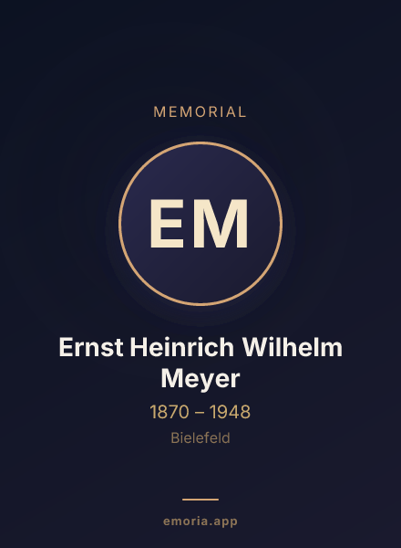 Memorial portrait of Ernst Heinrich Wilhelm Meyer
