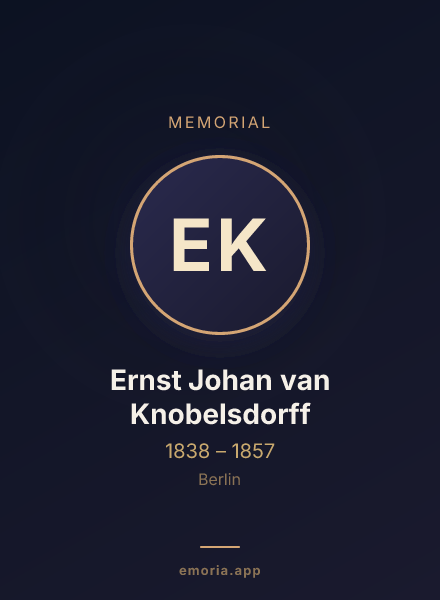 Memorial portrait of Ernst Johan van Knobelsdorff