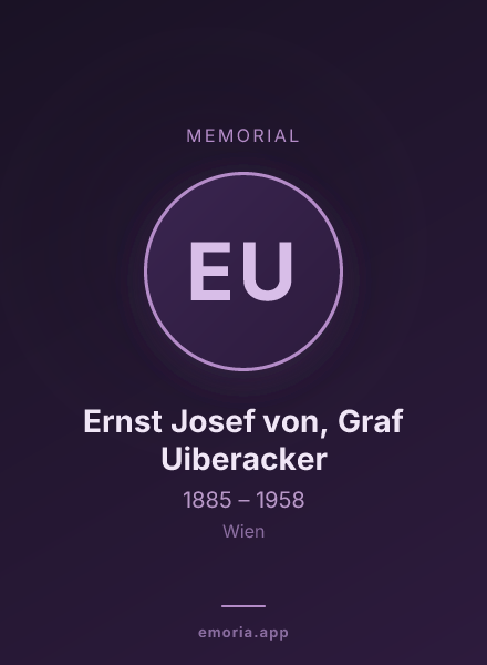 Memorial portrait of Ernst Josef von, Graf Uiberacker