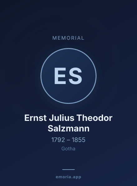 Memorial portrait of Ernst Julius Theodor Salzmann