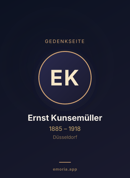 Gedenkportrait von Ernst Kunsemüller