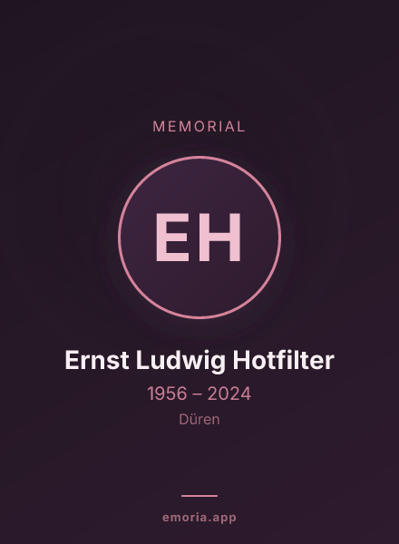 Memorial portrait of Ernst Ludwig Hotfilter